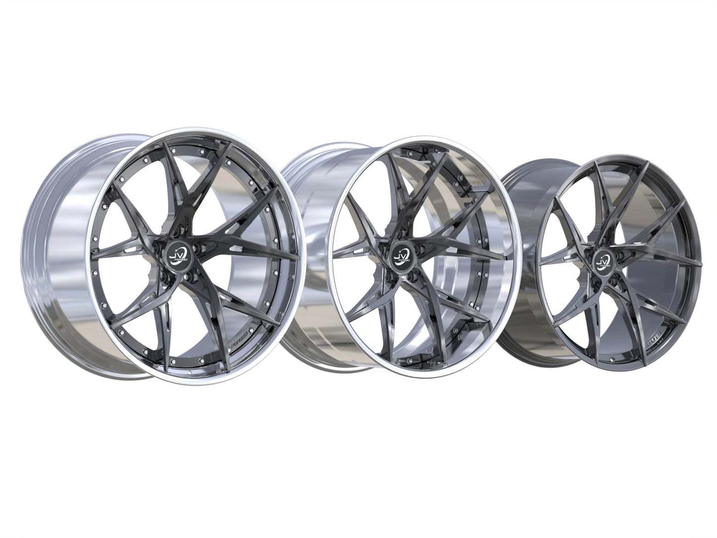 JVForged 21/22” JV-3 2-Piece Reverse Lip Wheel